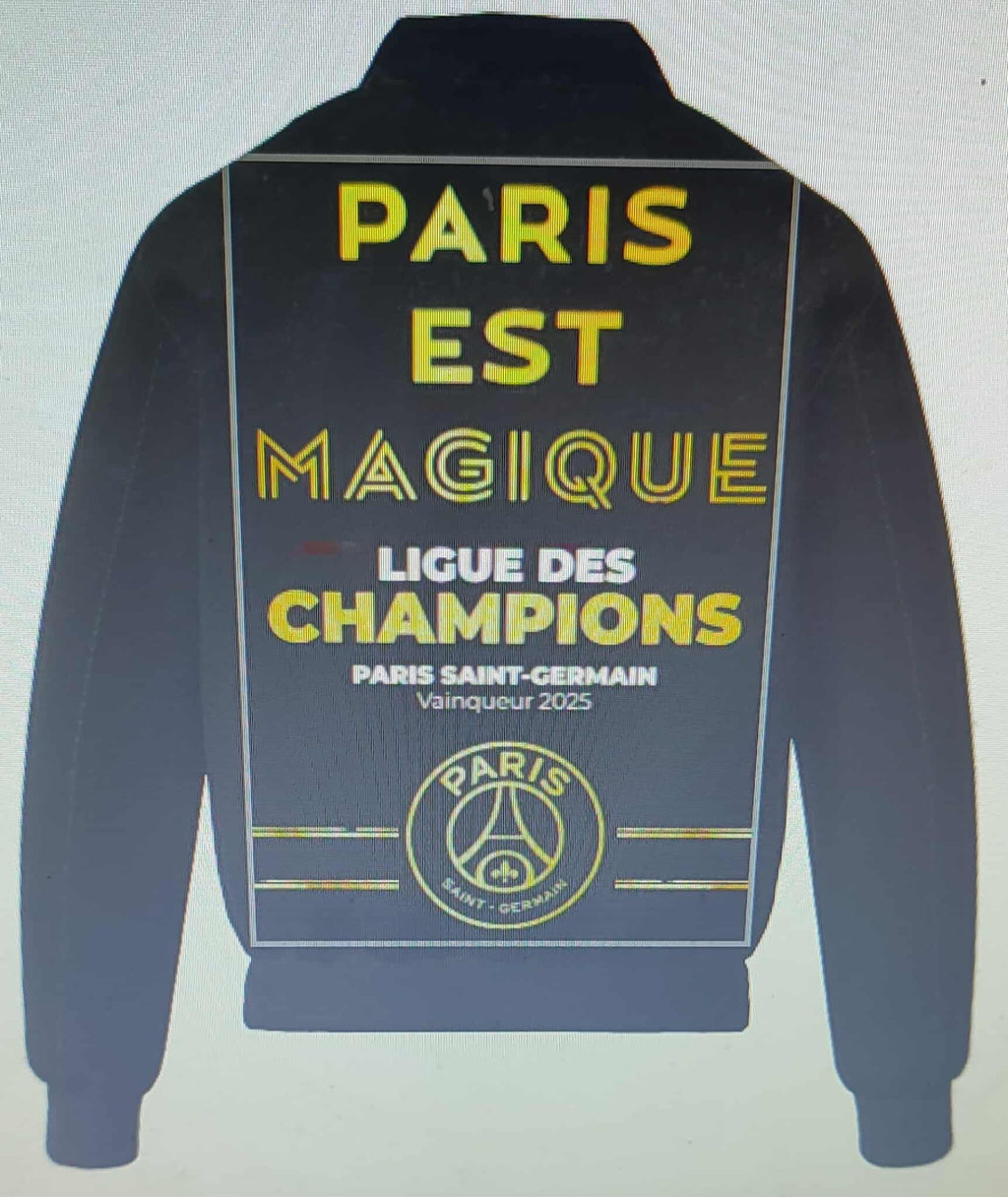 La Veste " LE GOLDEN BALL 2025 EST PARISIEN " (En Edition Ultra Limitée)  ( INCROYABLE !!! EXCEPTIONNELLE !!! MAGNIFIQUE ) ! JAMAIS VU ! RARE ! EXCLUSIVE!(UNIQUE AU MONDE )