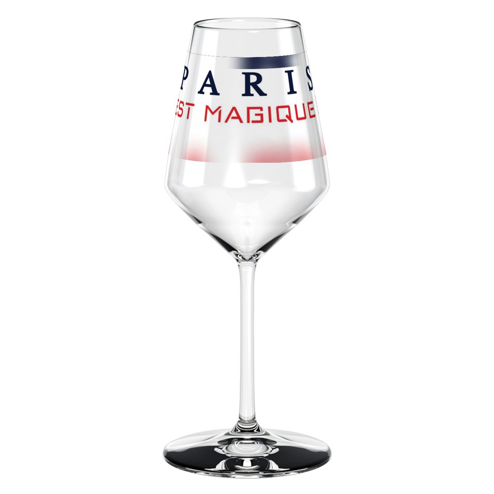 Verre à vin Crystal  COLLECTOR  A VIE " PARIS EST MAGIQUE "