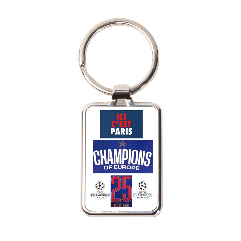 Porte-clés  " CHAMPIONS D'EUROPE ICI C EST PARIS "
