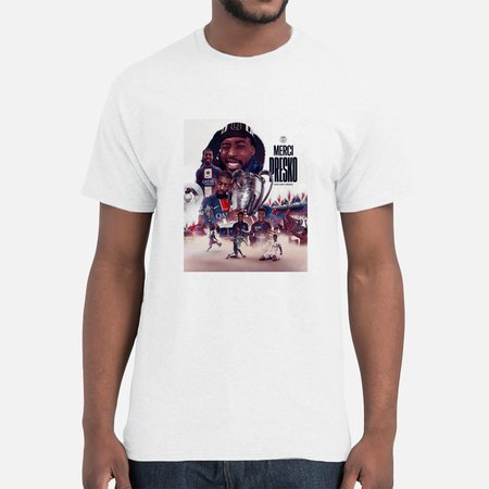 Tee - shirt  ULTRA COLLECTOR " MERCI PRESKO " ( Blanc ) ( ADULTE HOMME & FEMME )