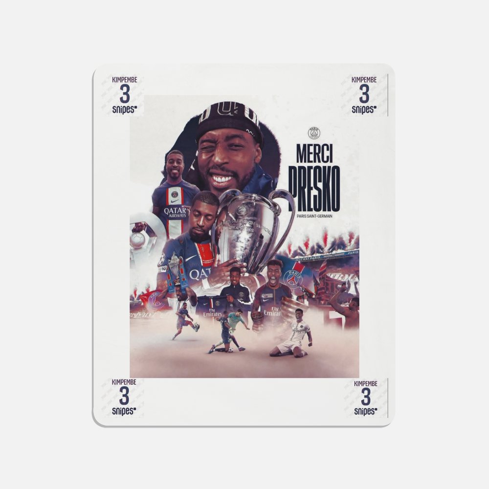 PLAID ( COLLECTOR A VIE ) " MERCI PRESKO  " ( 127x152cm )